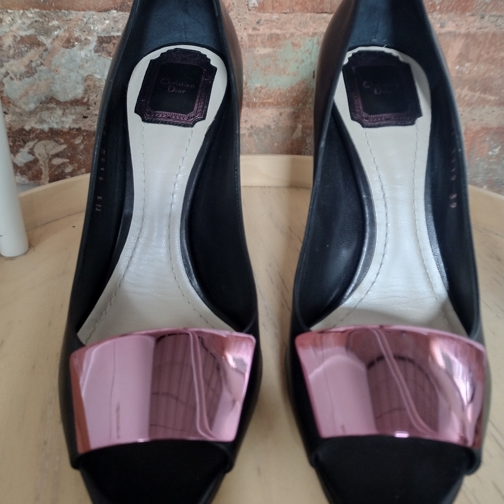 Dior Black and Pink Heels